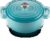 Le Creuset Gietijzeren Ronde Braadpan Caribbean Blue 20cm-1