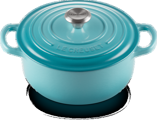 Le Creuset Gietijzeren Ronde Braadpan Caribbean Blue 20cm-1