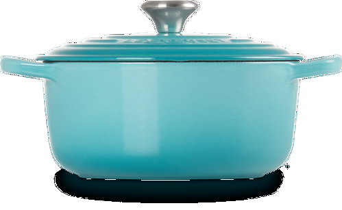 Le Creuset Gietijzeren Ronde Braadpan Caribbean Blue 20cm-2