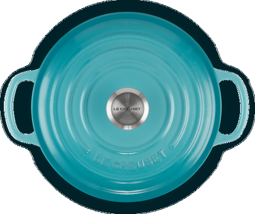 Le Creuset Gietijzeren Ronde Braadpan Caribbean Blue 20cm-3