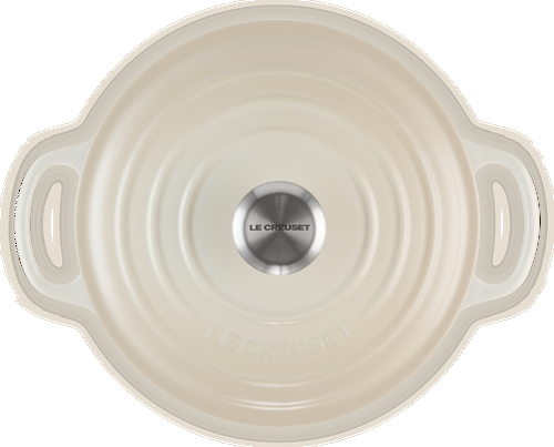 Le Creuset Gietijzeren Ronde Braadpan Meringue 20cm 2,4l-3