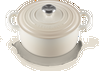 Le Creuset Gietijzeren Ronde Braadpan Meringue 22cm 3,3l-1