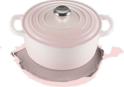 Le Creuset Gietijzeren Ronde Braadpan Shell Pink 20cm 2,4l-1