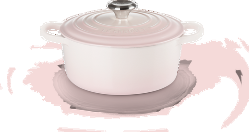 Le Creuset Gietijzeren Ronde Braadpan Shell Pink 24cm 4,2l-0