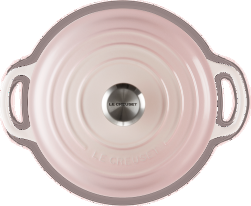 Le Creuset Gietijzeren Ronde Braadpan Shell Pink 24cm 4,2l-3