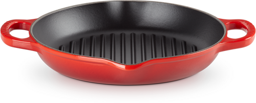 Le Creuset Gietijzeren Ronde Hoge Grill Kersenrood 25cm - 1 Le Creuset Gietijzeren Ronde Hoge Grill Kersenrood 25cm - 1