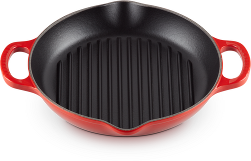 Le Creuset Gietijzeren Ronde Hoge Grill Kersenrood 25cm - 2