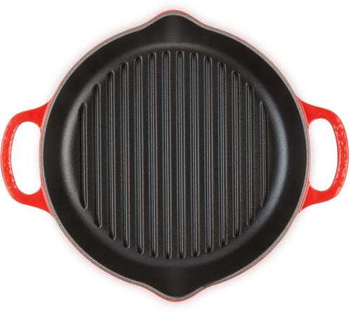 Le Creuset Gietijzeren Ronde Hoge Grill Kersenrood 25cm - 3
