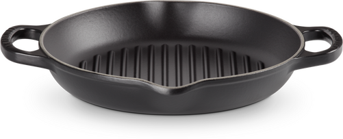 Le Creuset Gietijzeren Ronde Hoge Grill Mat Zwart 25cm - 1