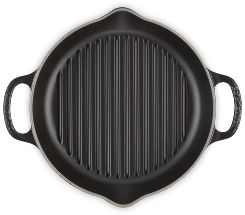 Le Creuset Gietijzeren Ronde Hoge Grill Mat Zwart 25cm - 3