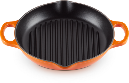 Le Creuset Gietijzeren Ronde Hoge Grill Oranjerood 25cm - 2
