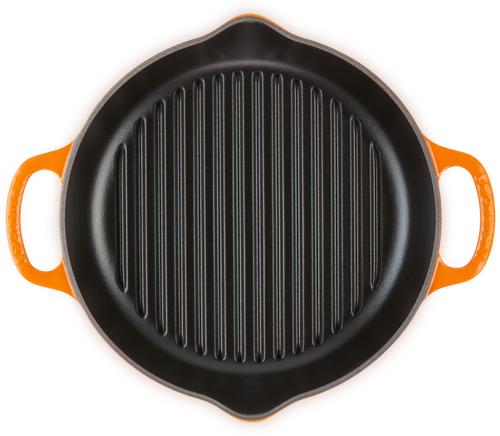 Le Creuset Gietijzeren Ronde Hoge Grill Oranjerood 25cm - 3