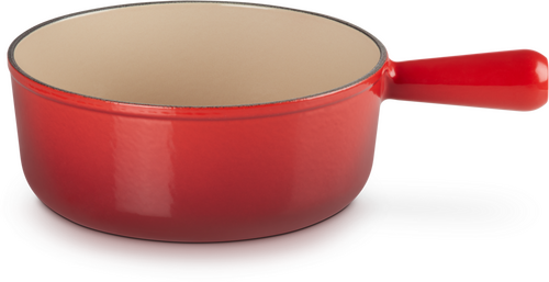 Le Creuset Gietijzeren Ronde Steelpan Kersenrood 24cm - 1