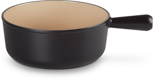 Le Creuset Gietijzeren Ronde Steelpan Mat Zwart 24cm - 1