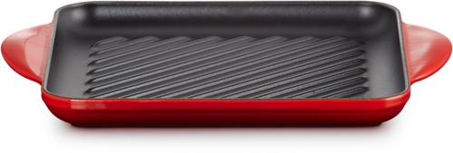 Le Creuset Gietijzeren Vierkante Grill Kersenrood 24cm - 1