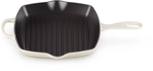 Le Creuset Gietijzeren Vierkante Grillpan Meringue 26cm - 2