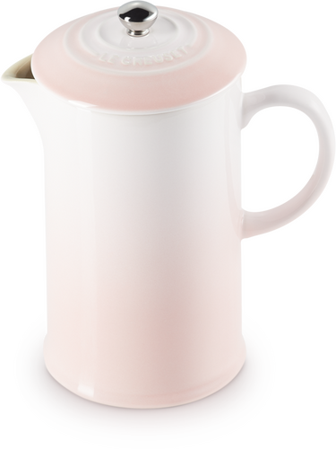 Le Creuset Koffiepot met Pers Shell Pink 22cm 0,8l-1