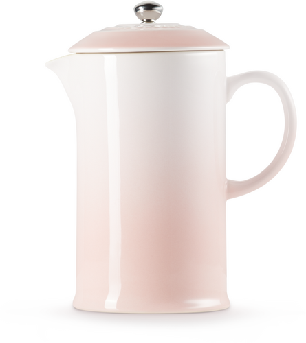 Le Creuset Koffiepot met Pers Shell Pink 22cm 0,8l-2