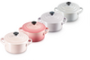 Le Creuset Mini Braadpannetjes 4 Set Metallic CP/RQ/BP/MG - 1