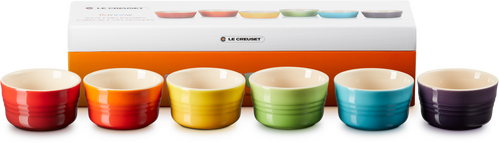 Le Creuset Regenboog Set Mini-ramekins Per 6 100ml-0