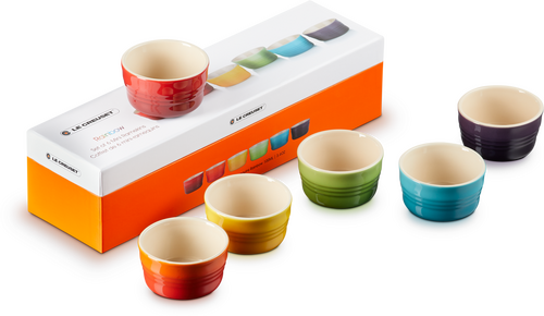 Le Creuset Regenboog Set Mini-ramekins Per 6 100ml-2