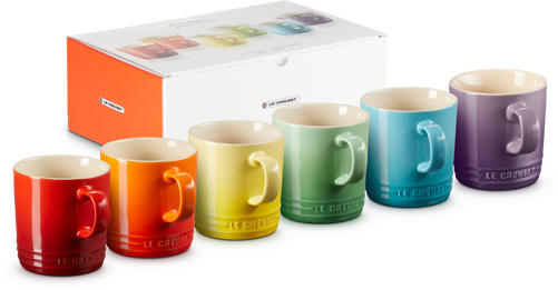 Le Creuset Regenboog Set Mokken Per 6 350ml-4