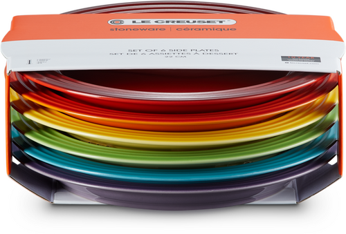 Le Creuset Regenboog Set Ontbijtbordjes Per 6 22cm-2