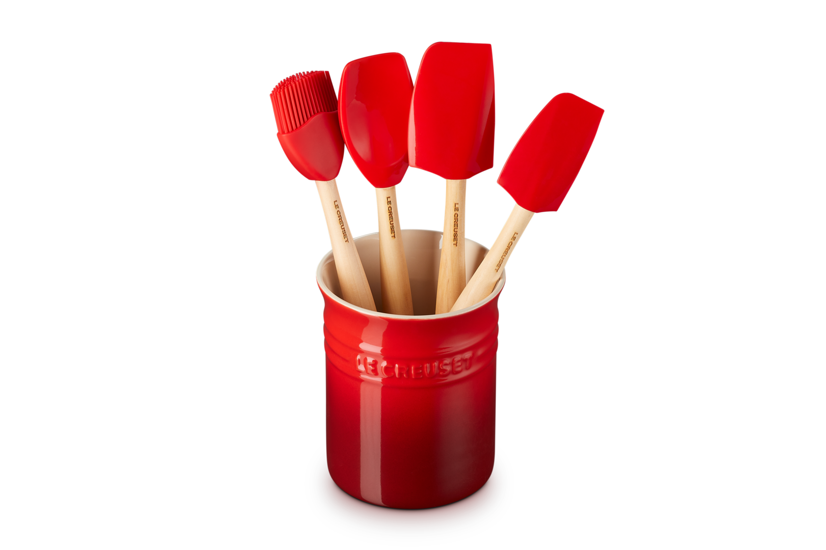 Le Creuset Silicone Set (4 Spatels) Kersenrood - 2