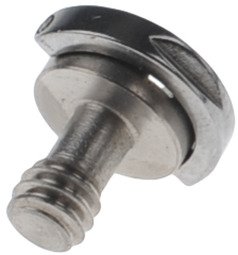 Caruba 1/4 Inch Metal Screw met D-Ring Zilver