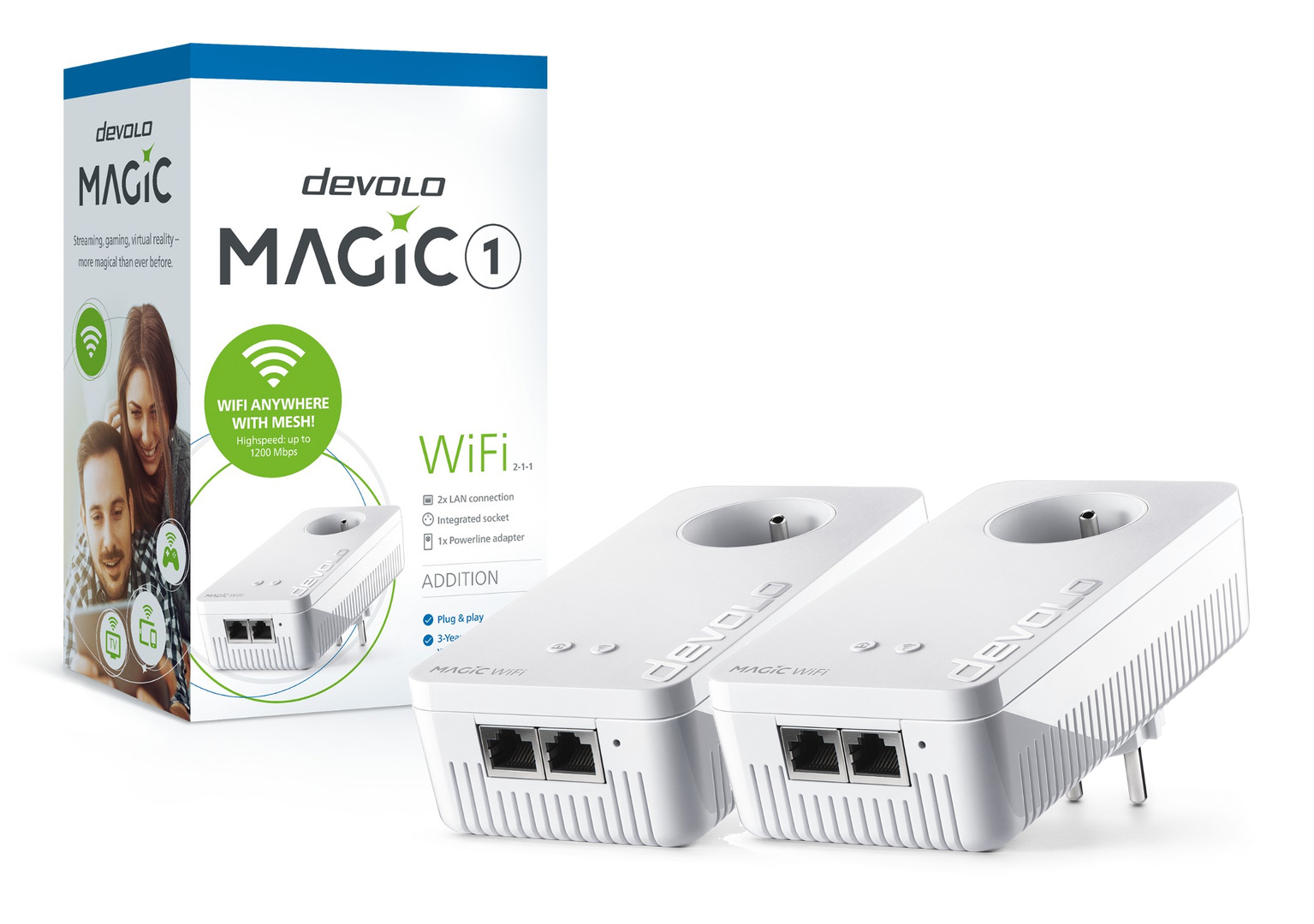 devolo Magic 1 WiFi Extension (2 pièces)  (BE) - 1