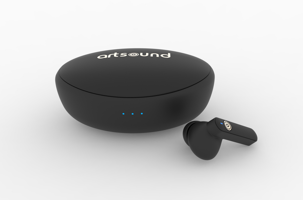 ArtSound - BRAINWAVE03, ANC true wireless earbuds, zwartBRAINWAVE03, ANC true wireless earbuds, noirBRAINWAVE03, ANC true wireless earbuds, black