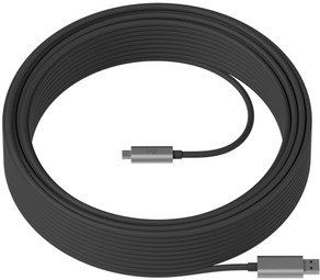Logitech Strong USB 3.1 Cable - Graphite - 25m