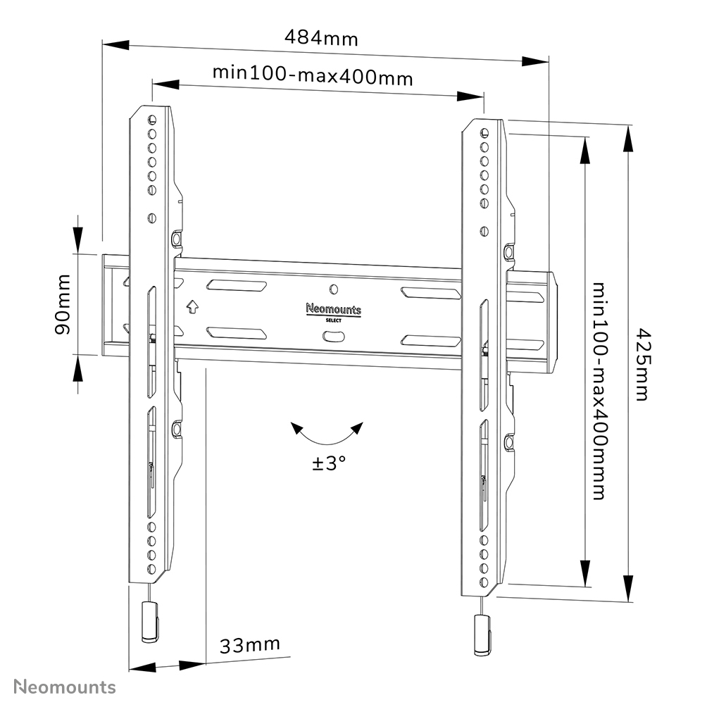 Neomounts Select Wandsteun WL30S-850BL14 - 19