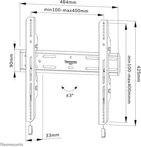 Neomounts Select Support mural WL30S-850BL14 - 19