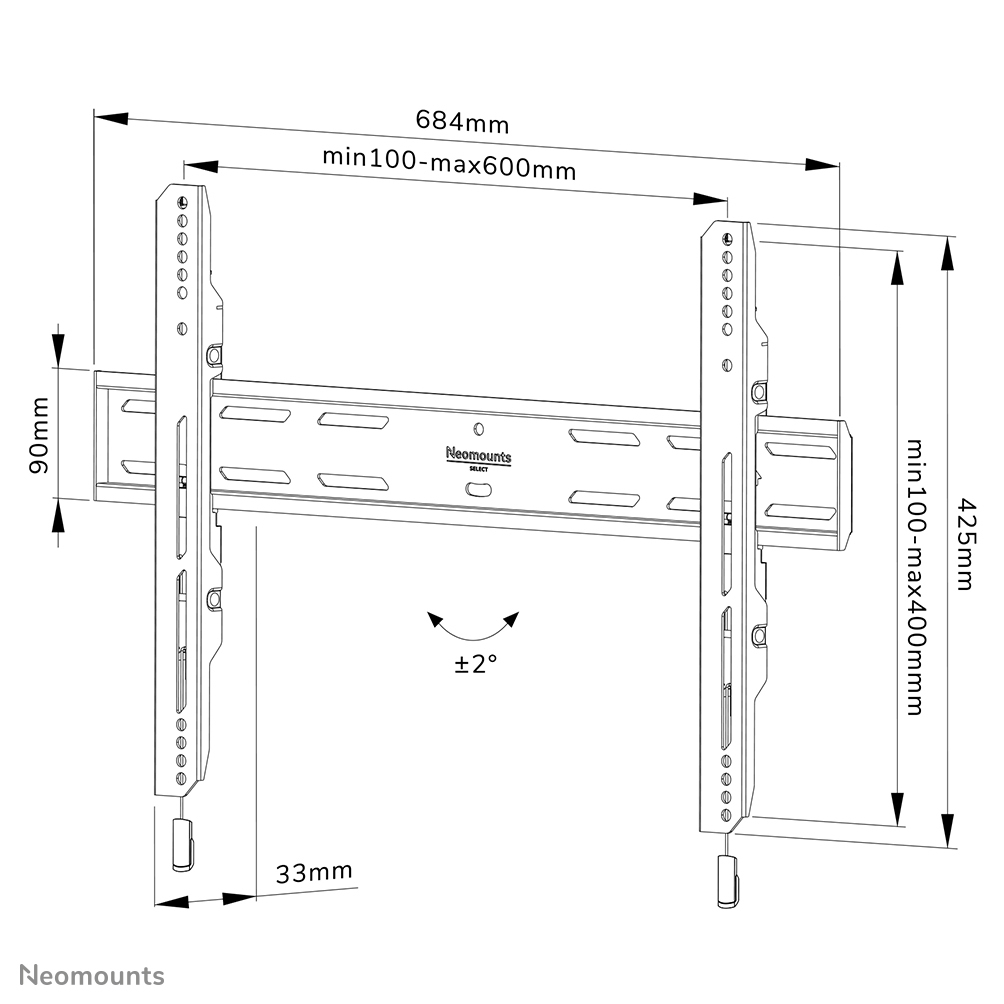 Neomounts Select Wandsteun WL30S-850BL16 - 19