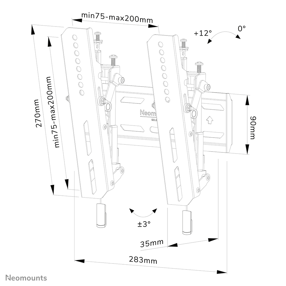 Neomounts Select Wandsteun WL35S-850BL12 - 20