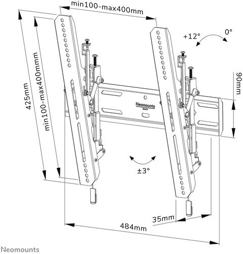 Neomounts Select Support mural WL35S-850BL14 - 20