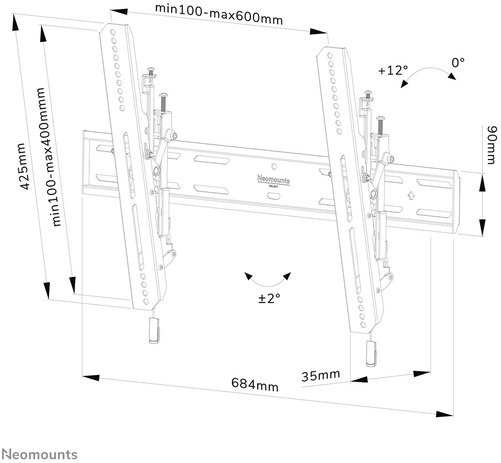 Neomounts Select Support mural WL35S-850BL16 - 20