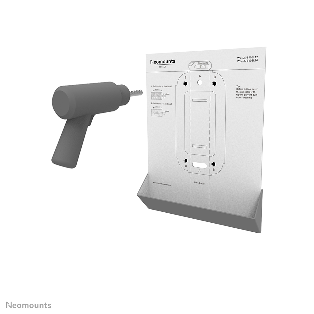 Neomounts Select Support mural WL40S-840BL12 - 15