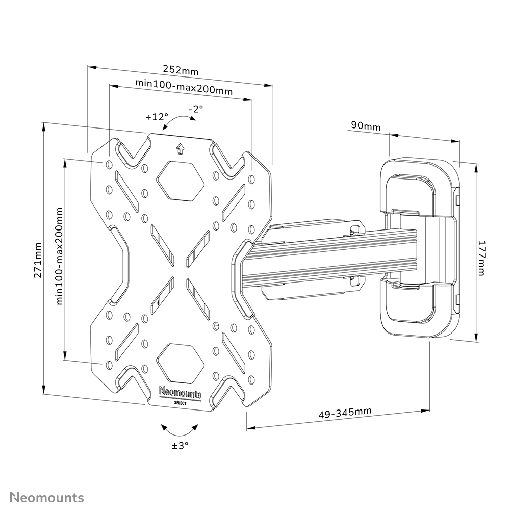 Neomounts Select Wandsteun WL40S-840BL12 - 20