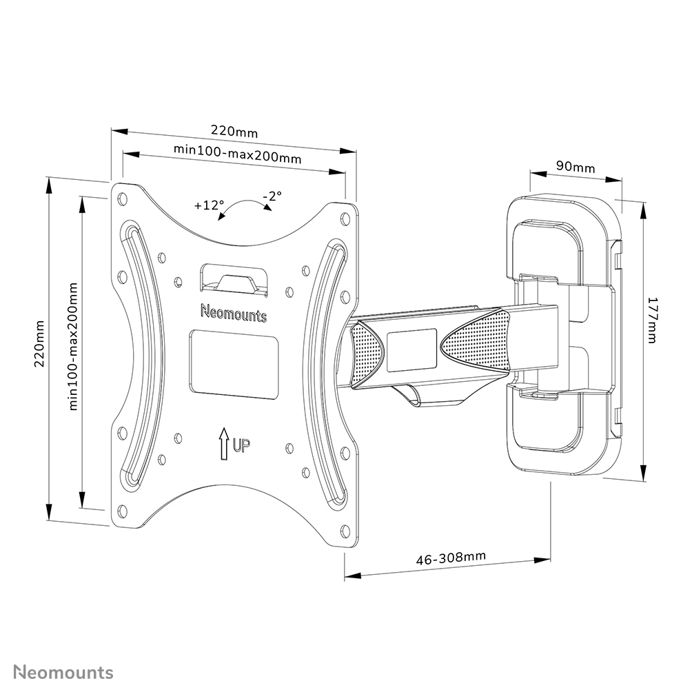 Neomounts By Newstar Wall Mount WL40-540B12 - 17