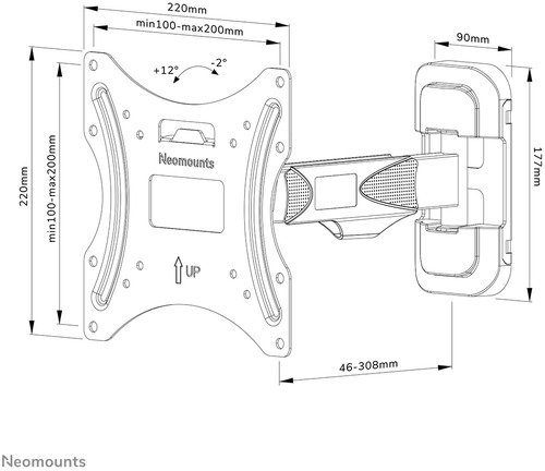 Neomounts By Newstar Wall Mount WL40-540B12 - 17