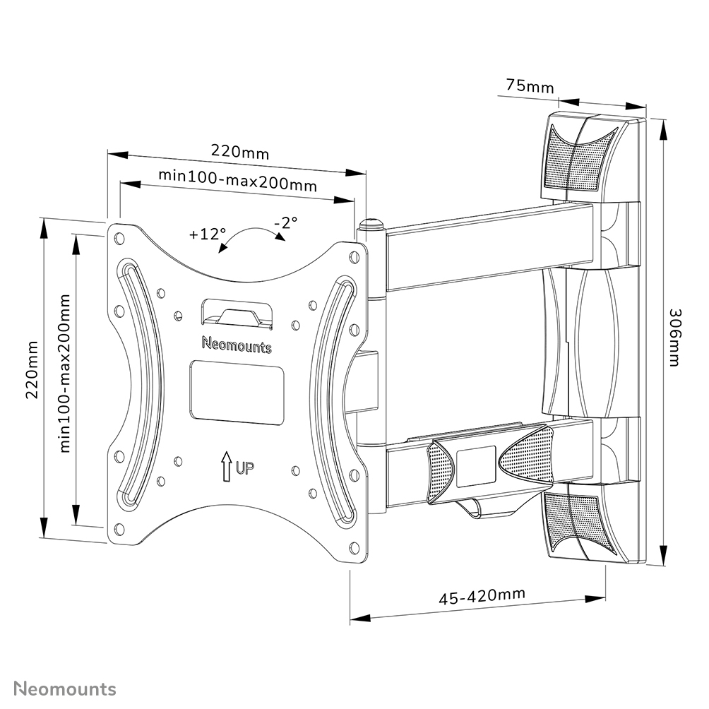 Neomounts By Newstar Wall Mount WL40-550B12 - 17