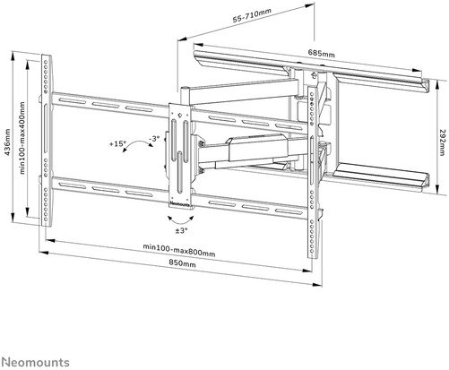 Neomounts By Newstar Wall Mount WL40-550B18 - 17