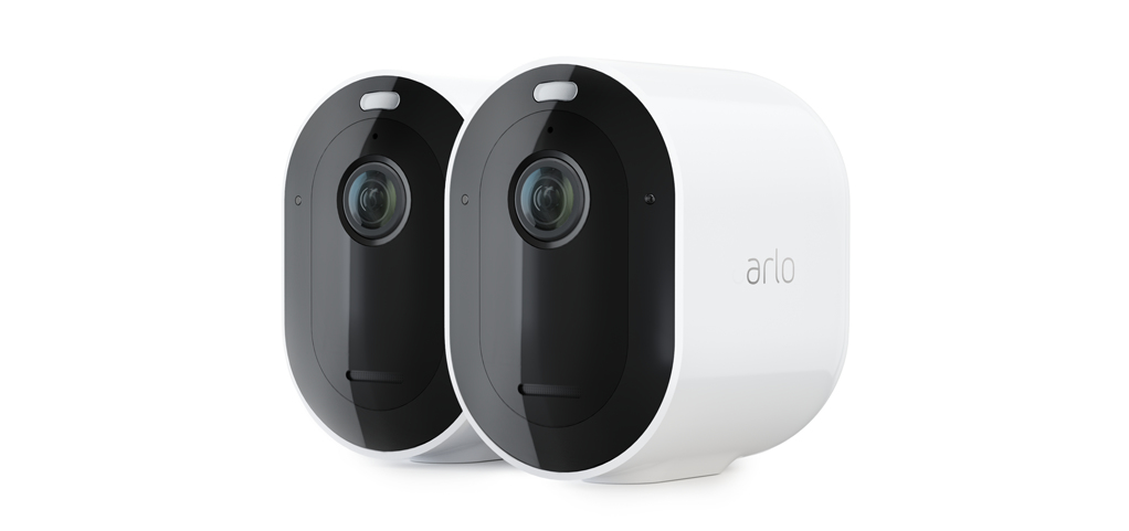Arlo Pro 4 (2-Pack) + Essential Indoor - Blanc