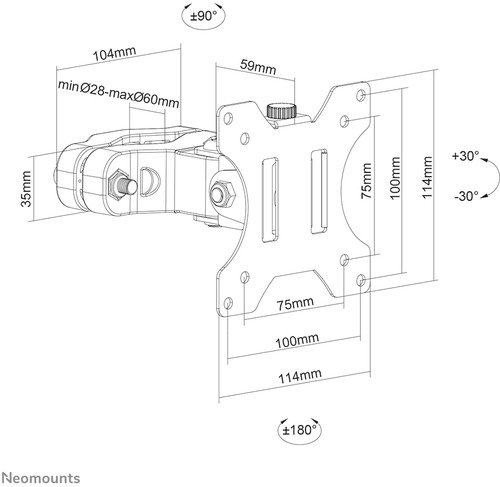 Neomounts By Newstar FL40-430BL11 - 10