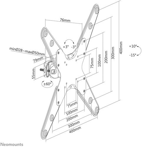 Neomounts By Newstar FL40-430BL14 - 8