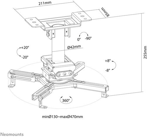 Neomounts By Newstar CL25-530BL1 - 14
