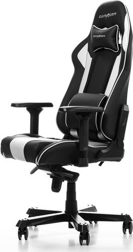 DXRacer King Gaming Chair - Black/White - 3