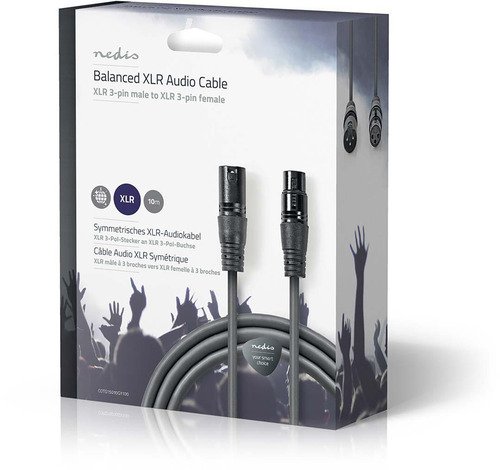 Nedis Balanced Audio Cable | XLR 3-PINS Male | XLR - 3